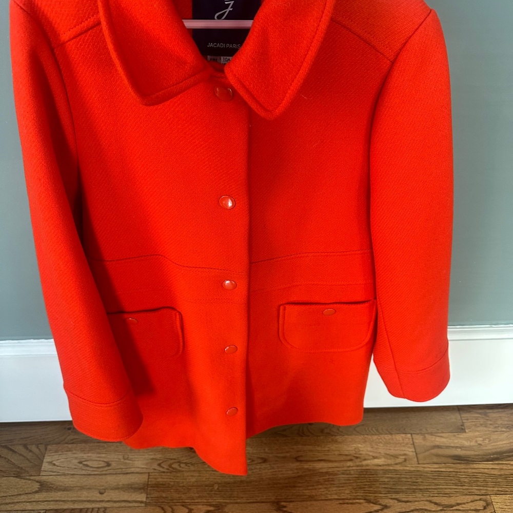 Jacadi Vibrant Red Pea Coat
